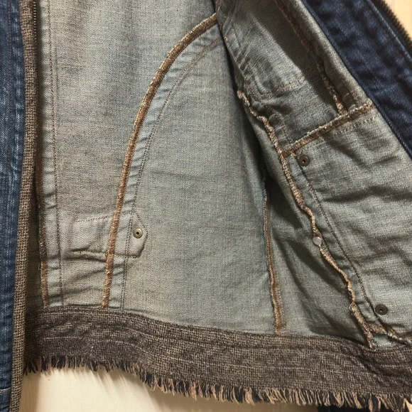 CAbi Blue Jean Jacket with Fringe Detail - Picture 12 of 13